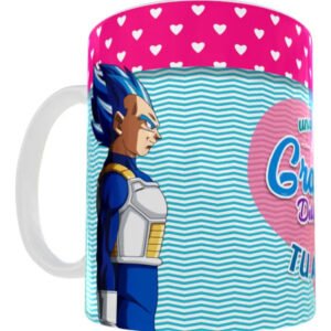 Taza Dragon Ball Novios Bulma Vegeta Milk Café Goku Blanco Una De Mis Más Grandes Debilidades Es Tu Amor