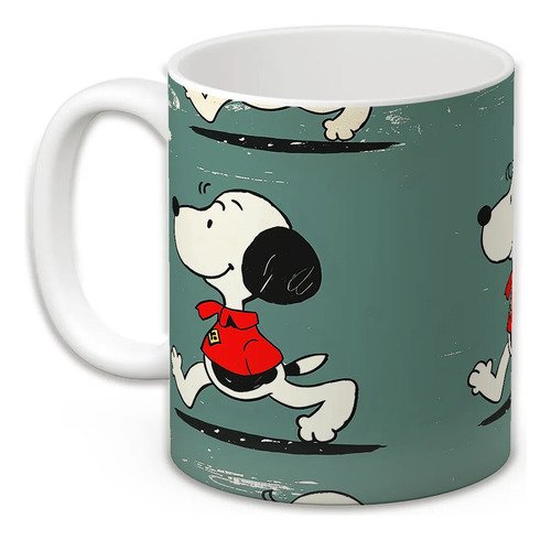 taza-snoopy-peanuts-11oz-cafe-kawaii-cumple-coleccion-retro-blanco-diseno-snoopy-caminando-vintage-verde