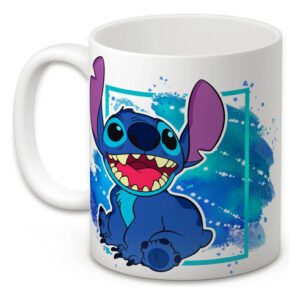 Taza Stitch Pareja Regalo Ohana Disney Colección Café 11oz Blanco Esencia De Stitch: Lealtad De Otro Mundo
