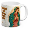 Taza Virgen Guadalupe 11oz Café Mamá Comunión Bautizo Regalo