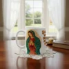 Taza Virgen Guadalupe 11oz Café Mamá Comunión Bautizo Regalo