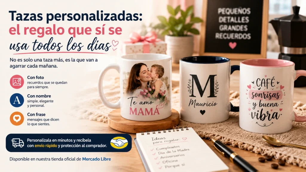 Tazas personalizadas el regalo que sí se usa todos los días