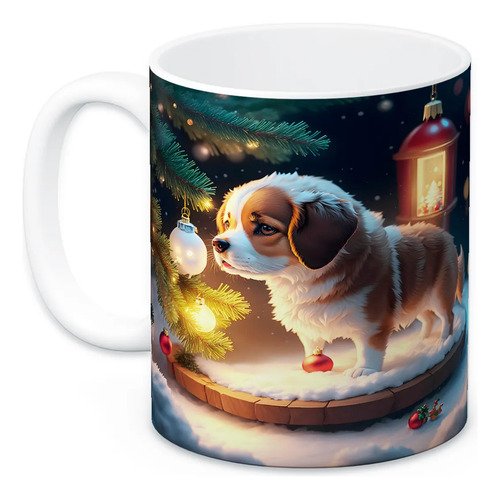 taza-perritos-3d-realista-11oz-regalo-varias-razas-lomitos-blanco-navidad-beagle-corgi-cachorros-faroles-invierno