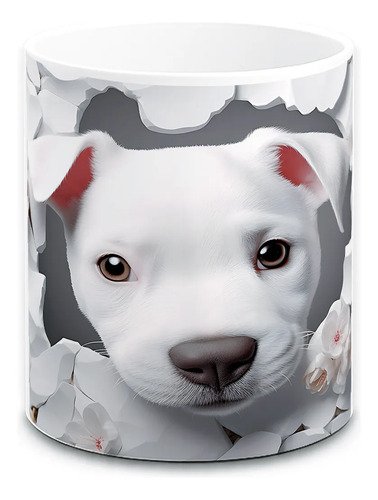 taza-perritos-3d-realista-11oz-regalo-varias-razas-lomitos-blanco-pared-dogo-argentino-golden-blanco-cachorro-grietas