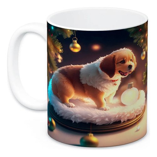 taza-perritos-3d-realista-11oz-regalo-varias-razas-lomitos-blanco-navidad-san-bernardo-y-golden-retriever-cachorros-cuna-esferas